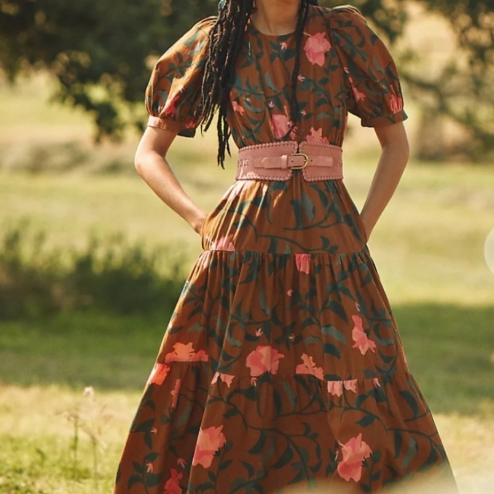 Anthropoligie Floral Maxi Dress